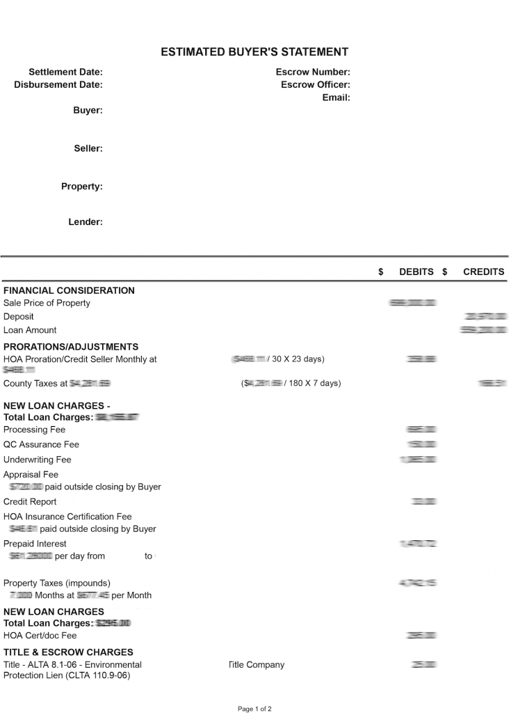 What Is A Signed Settlement Statement