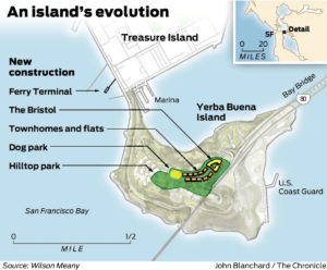 construction on Yerba Buena Island in San Francisco