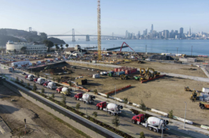 Treasure Island construction on Yerba Buena Island